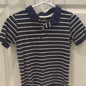 Carter's Navy and White Striped Polo Shirt